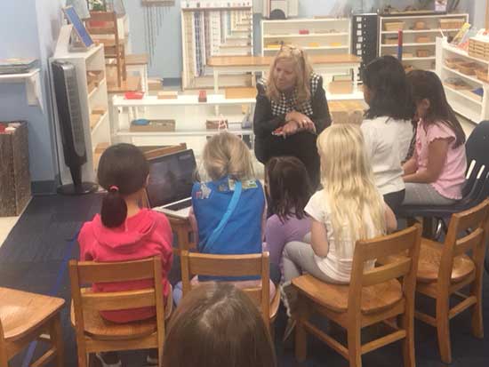 GIRL SCOUT DAISIES MEET GAB AT MONTESSORI SCHOOL