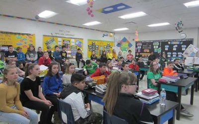 GHS Peer Ambassadors meet with Greendale Middle School